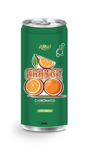 250ml carbonated orange drink low sugar